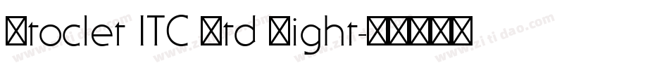 Stoclet ITC Std Light字体转换